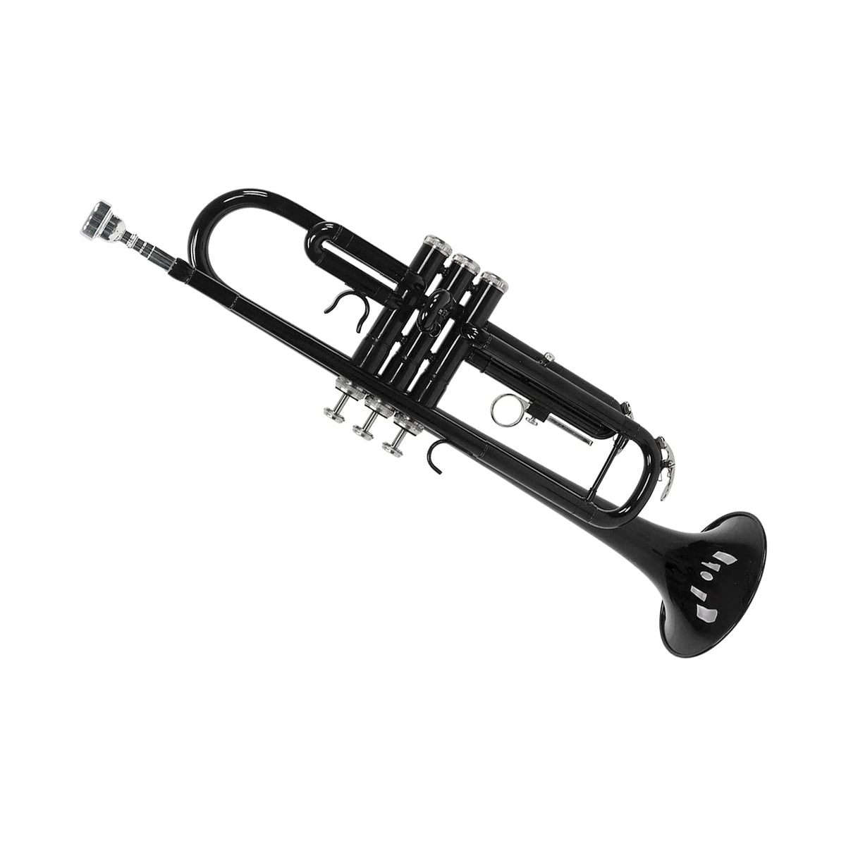 Bb Trumpet Set Brass Wind Instrument with Mouthpiece and Case U1724