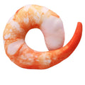Shrimp Shape Squeaky Plush Dog Toy F9462