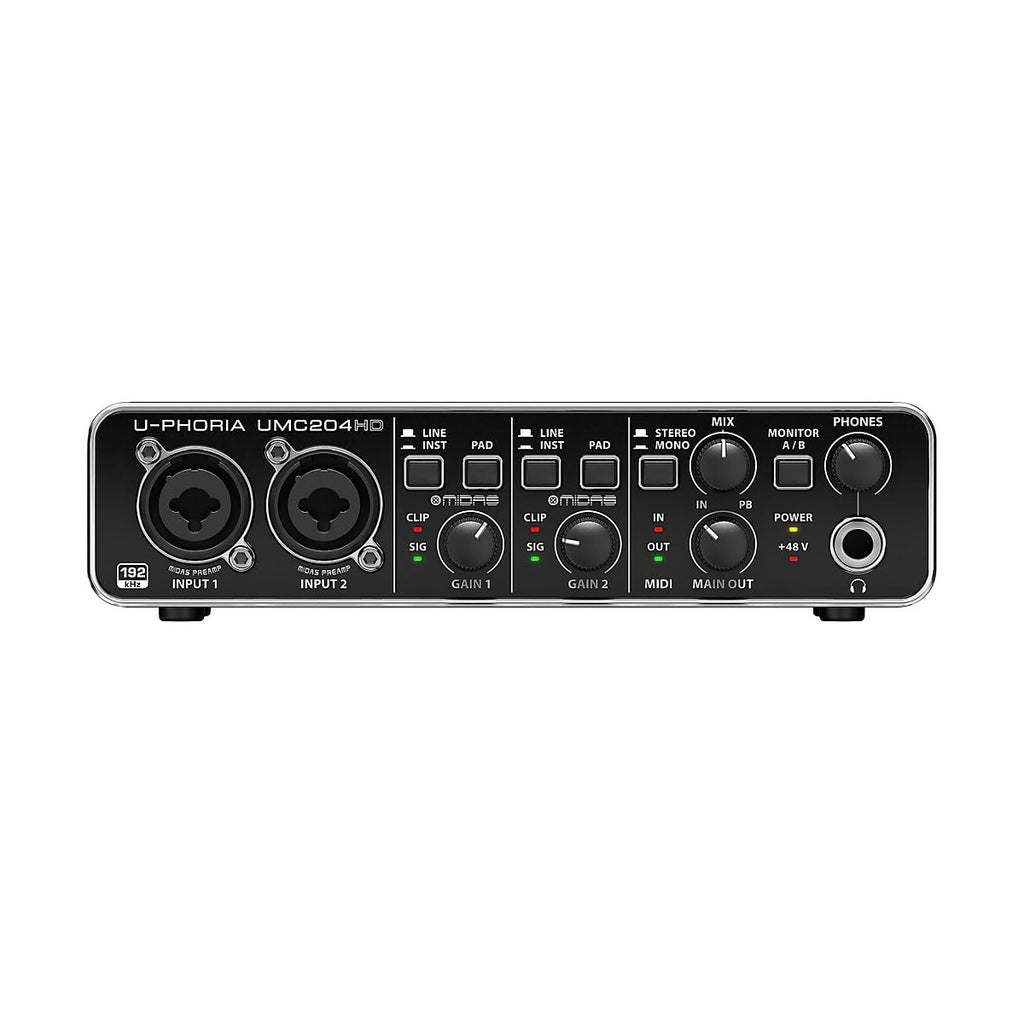 24-Bit/192 kHz USB Audio/MIDI Interface with Mic Preamplifiers D18208