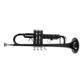 Bb Trumpet Set Brass Wind Instrument with Mouthpiece and Case U1724