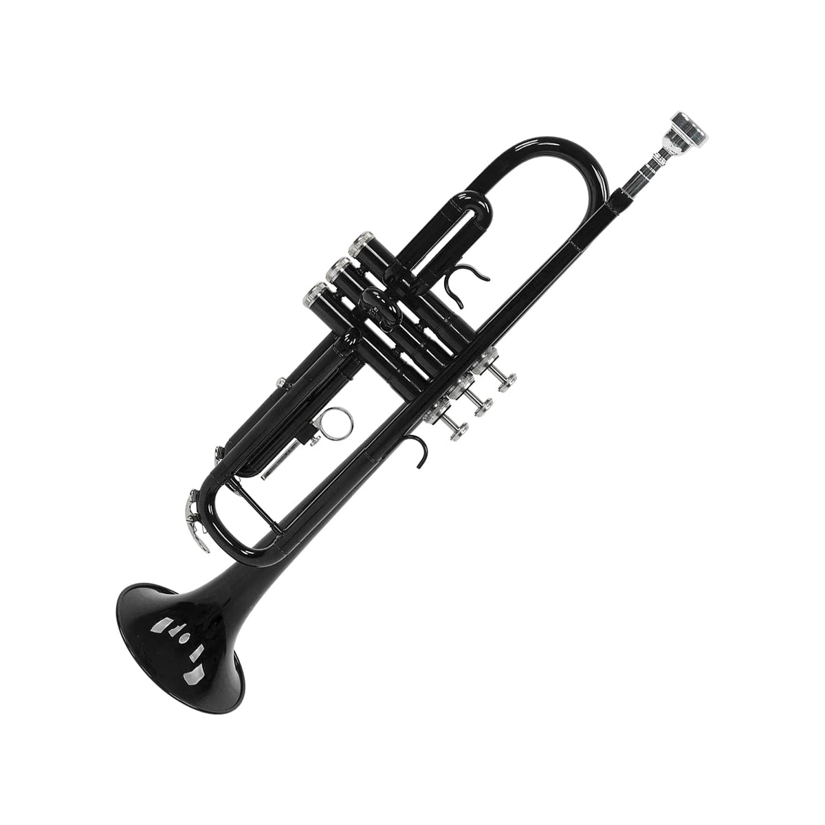 Bb Trumpet Set Brass Wind Instrument with Mouthpiece and Case U1724