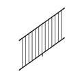 6 ft. x 42 in. Textured Black Aluminum Stair Rail Kit C371