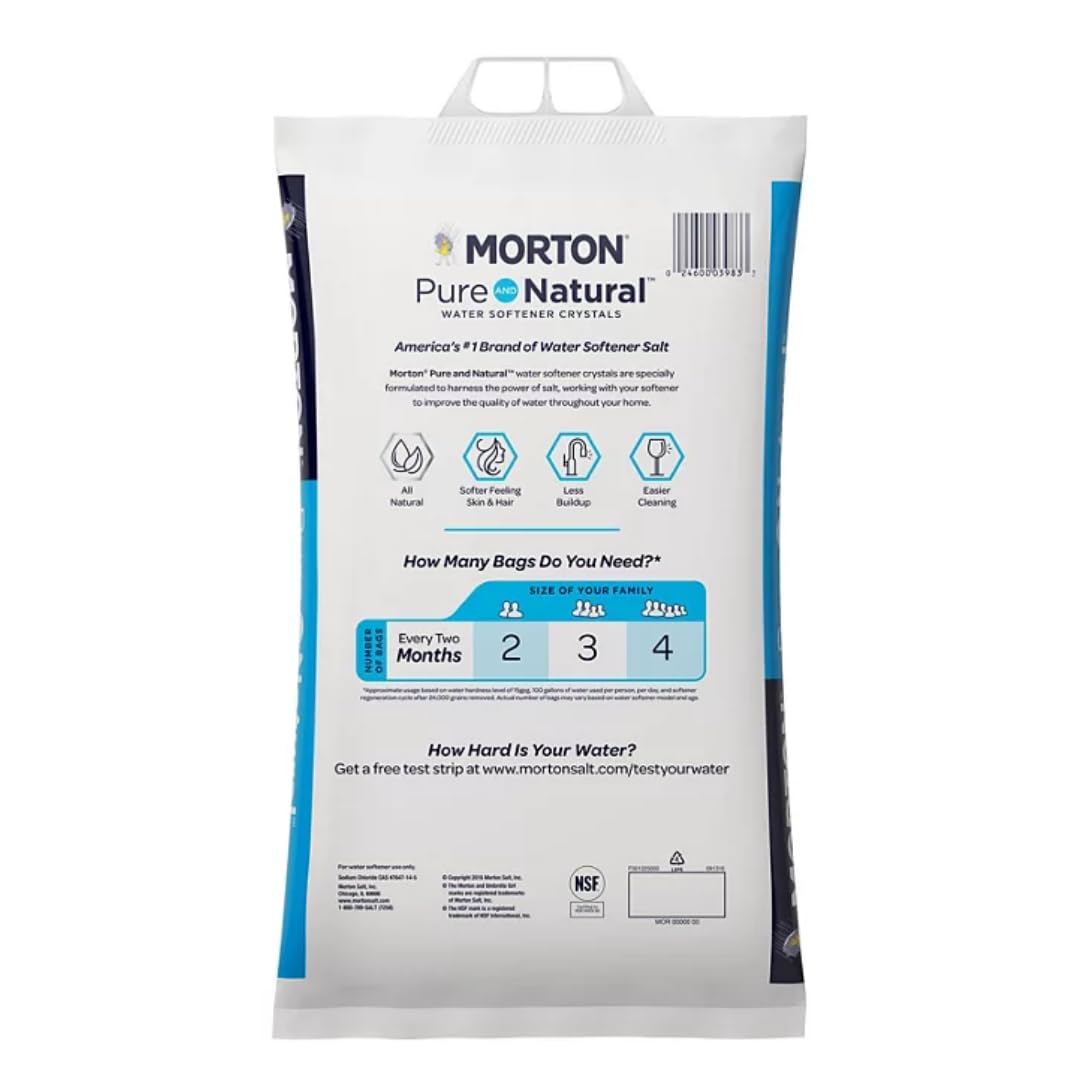 Pure and Natural Water Softener Crystals 40lb 56 Bags O181