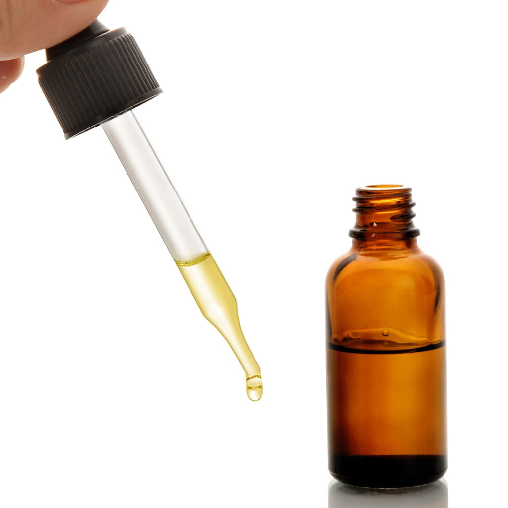 2 oz Dark Amber Dropper Bottles with Funnels P145511