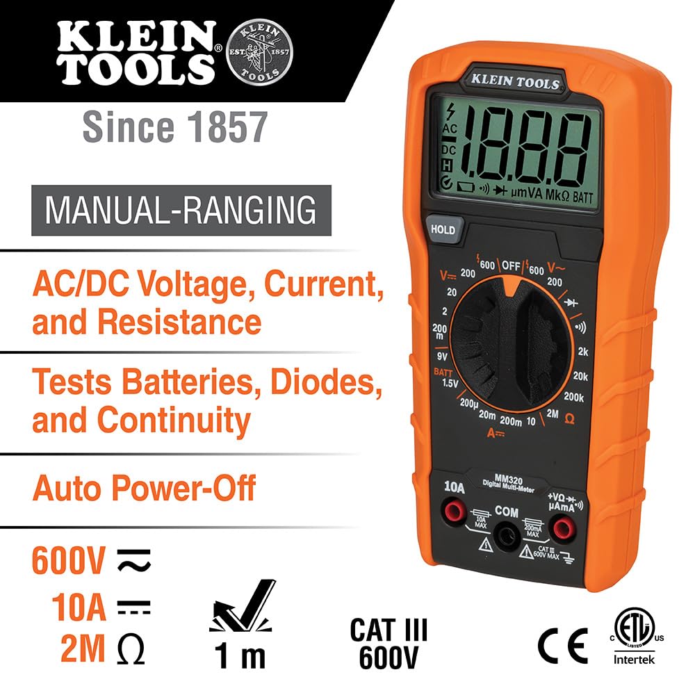 Digital Multimeter Electrical Test Kit with Carrying Case N746