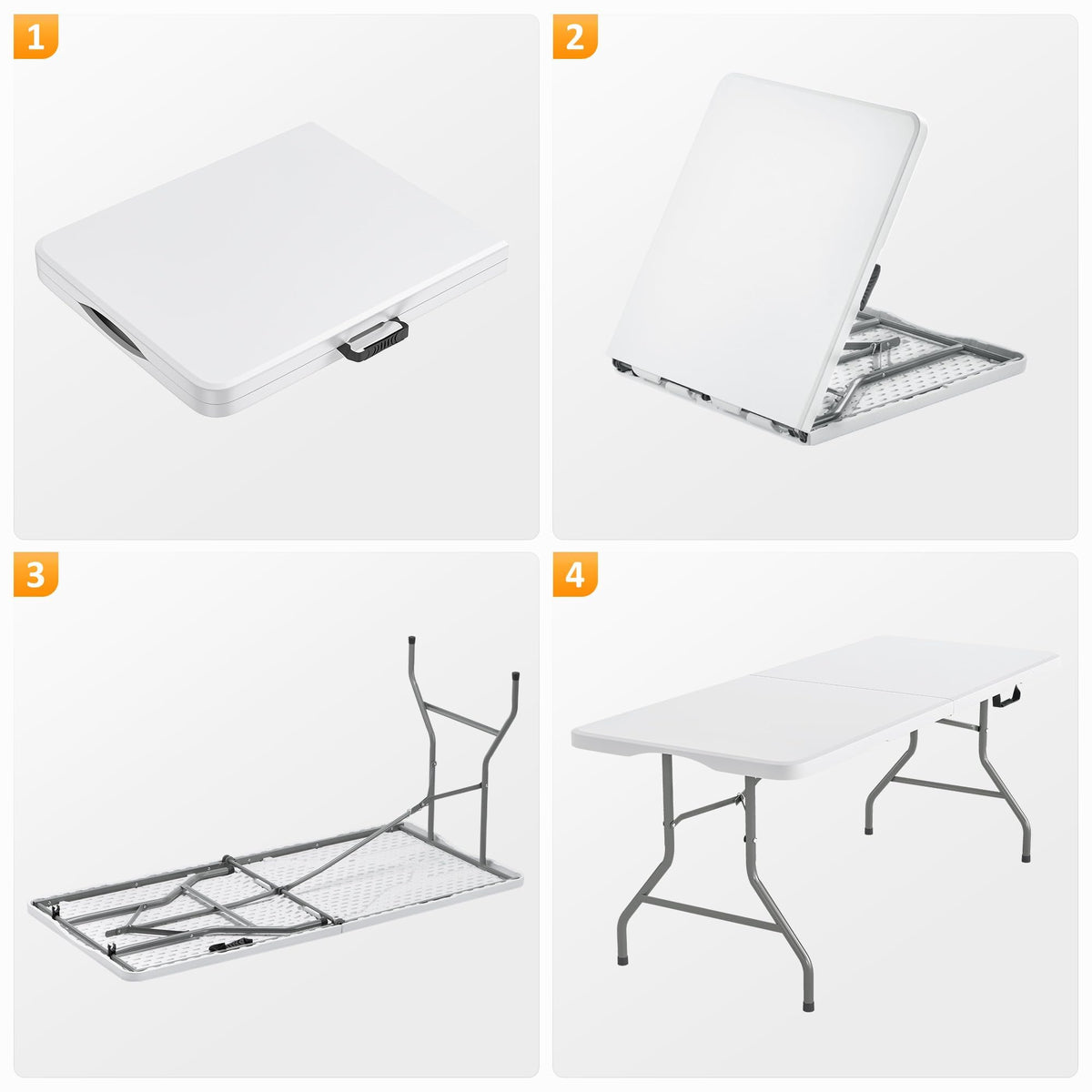 6ft HDPE Plastic Folding Table S588