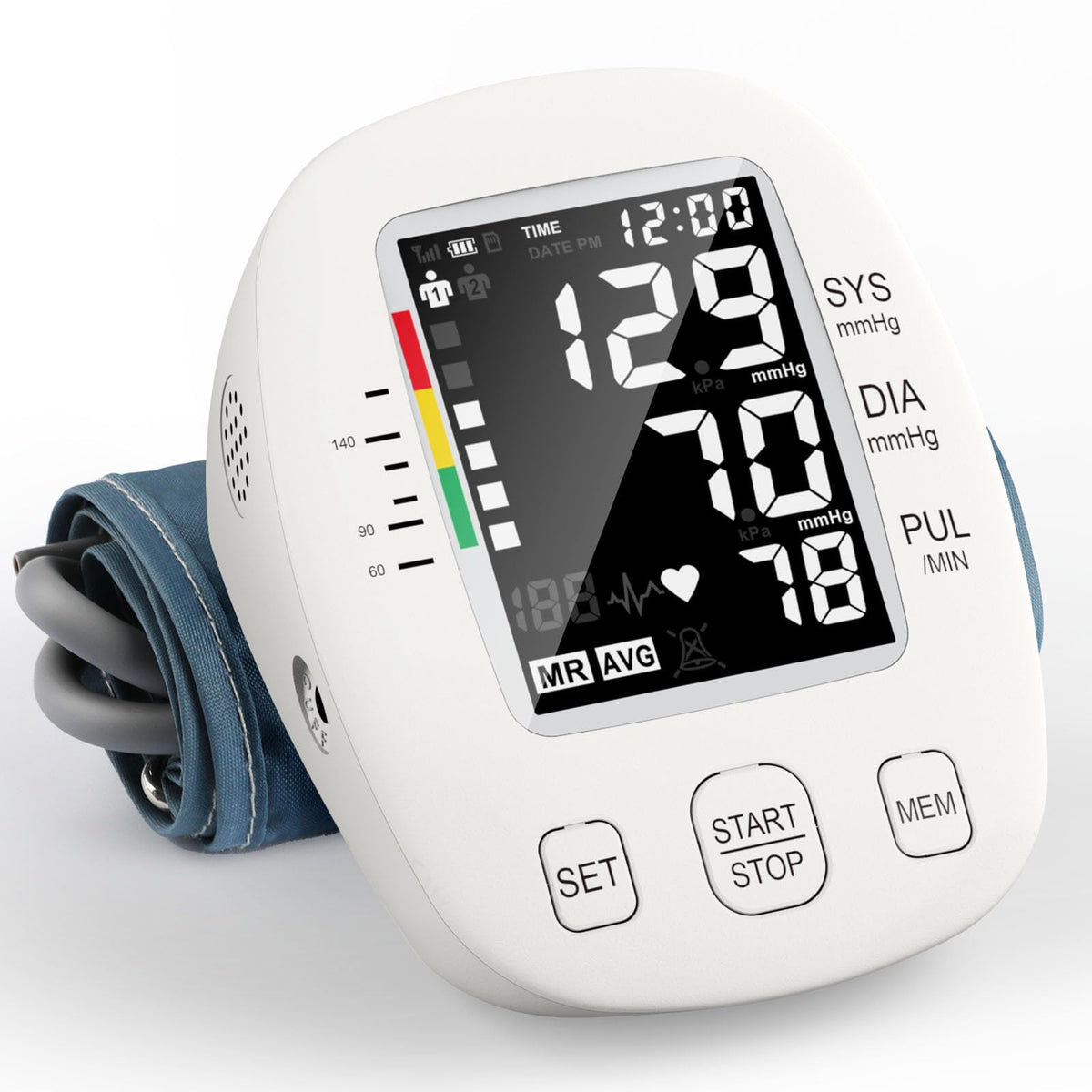 Automatic Digital Upper-Arm Blood Pressure Monitor with Adjustable Cuff M6252