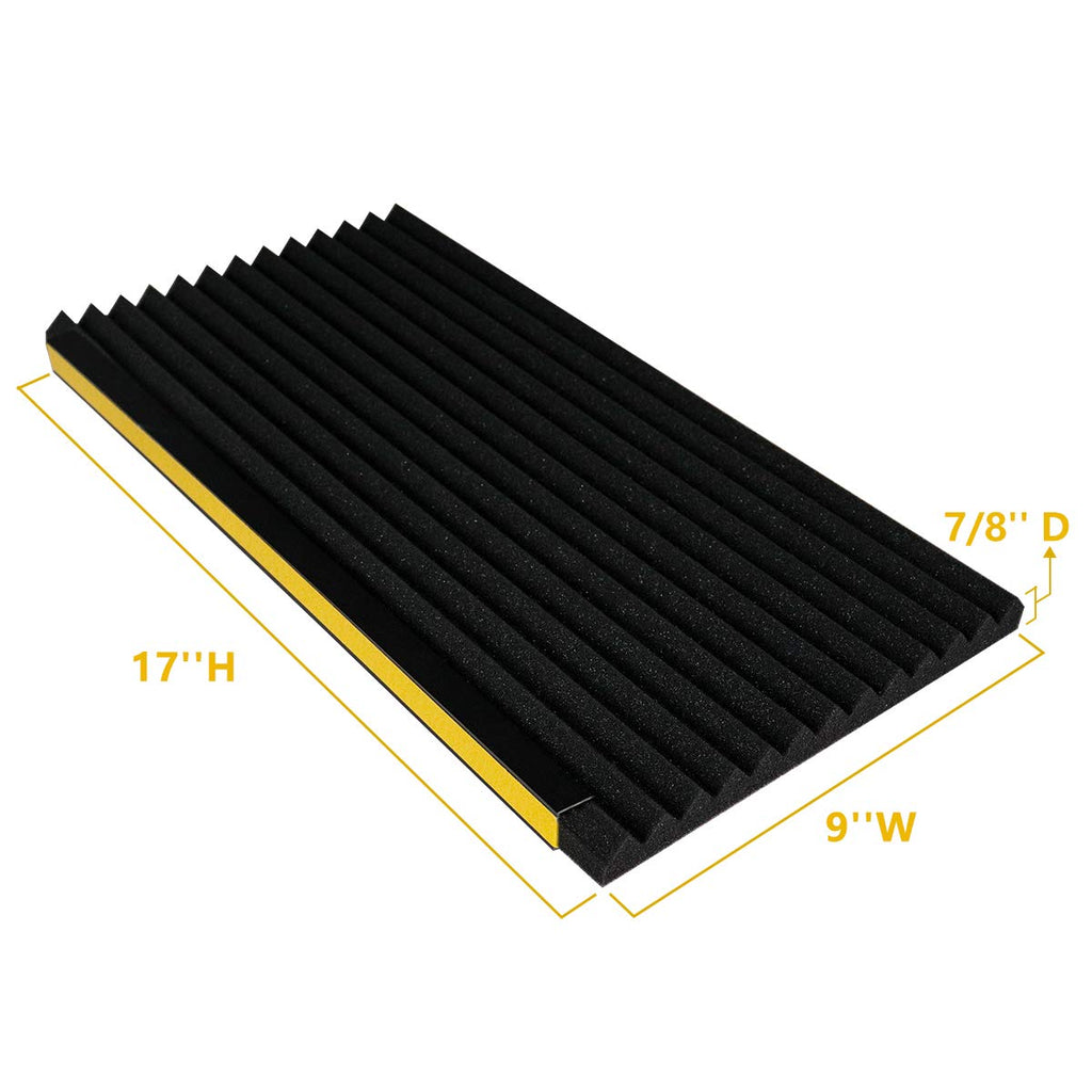 Window Air Conditioner Foam Insulation Panels, 2 Pack, Black, 17in High x 9in Wide I125854