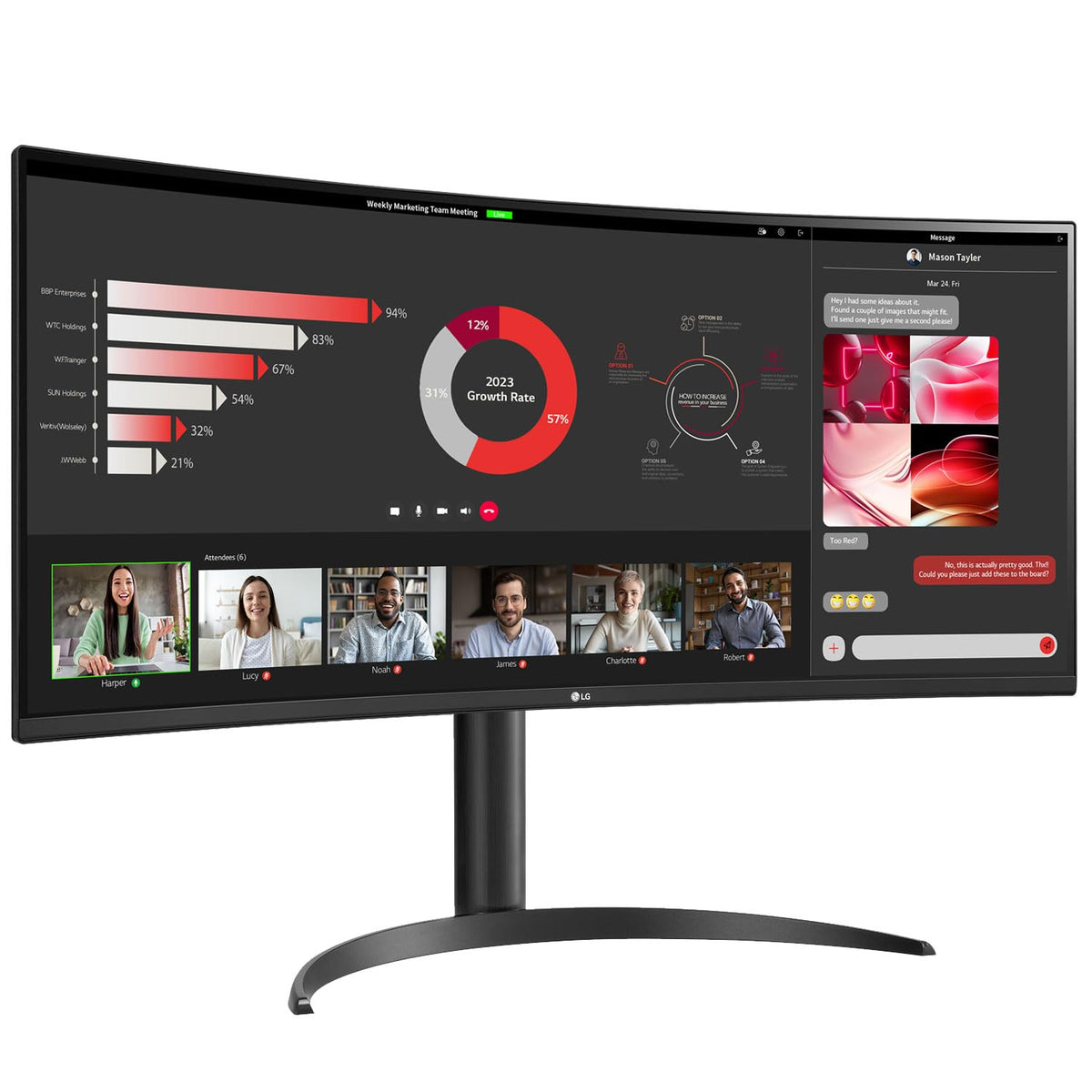 34" Curved UltraWide WQHD 100Hz Monitor J50673