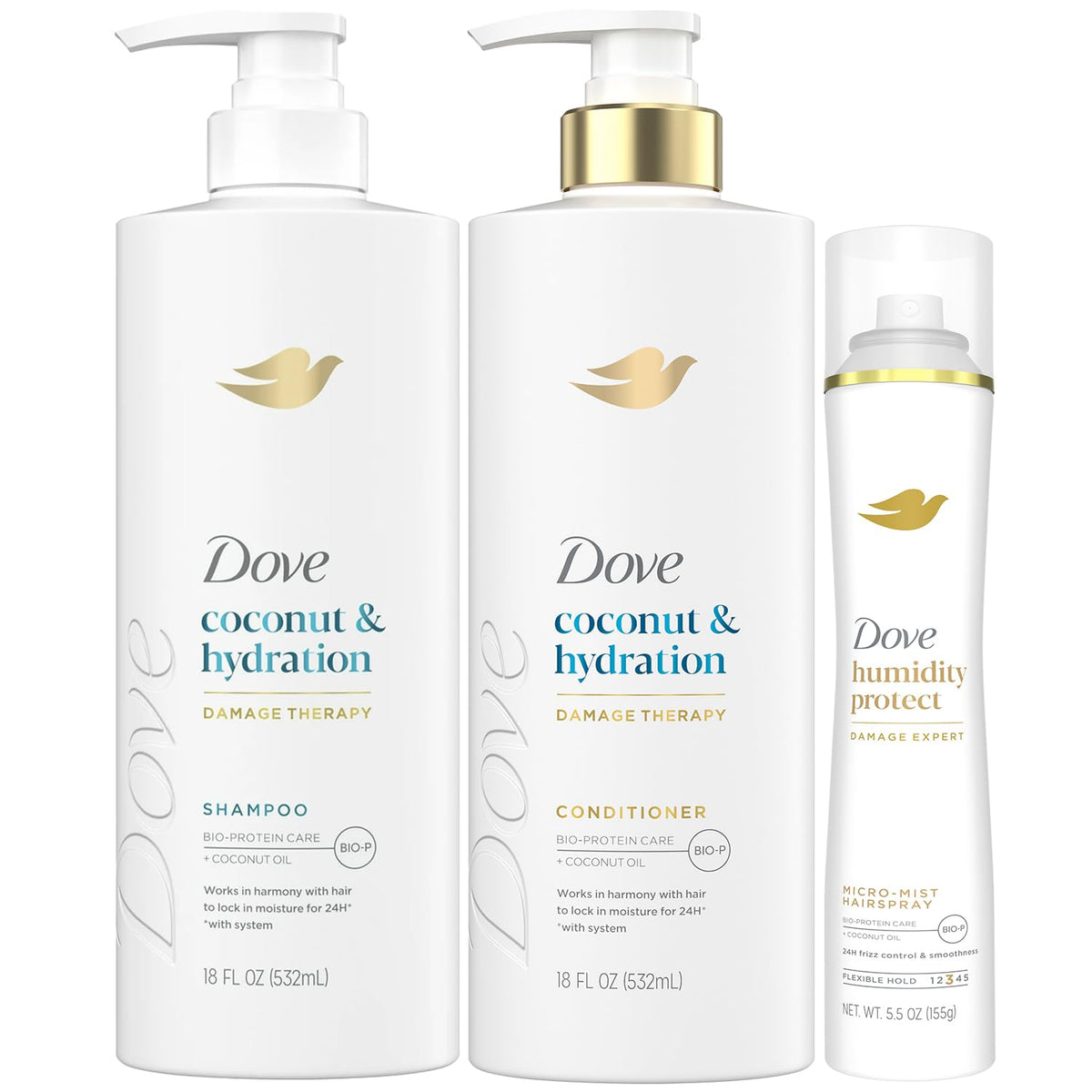 Shampoo & Conditioner Set with Hairspray 3 Piece Set R6783