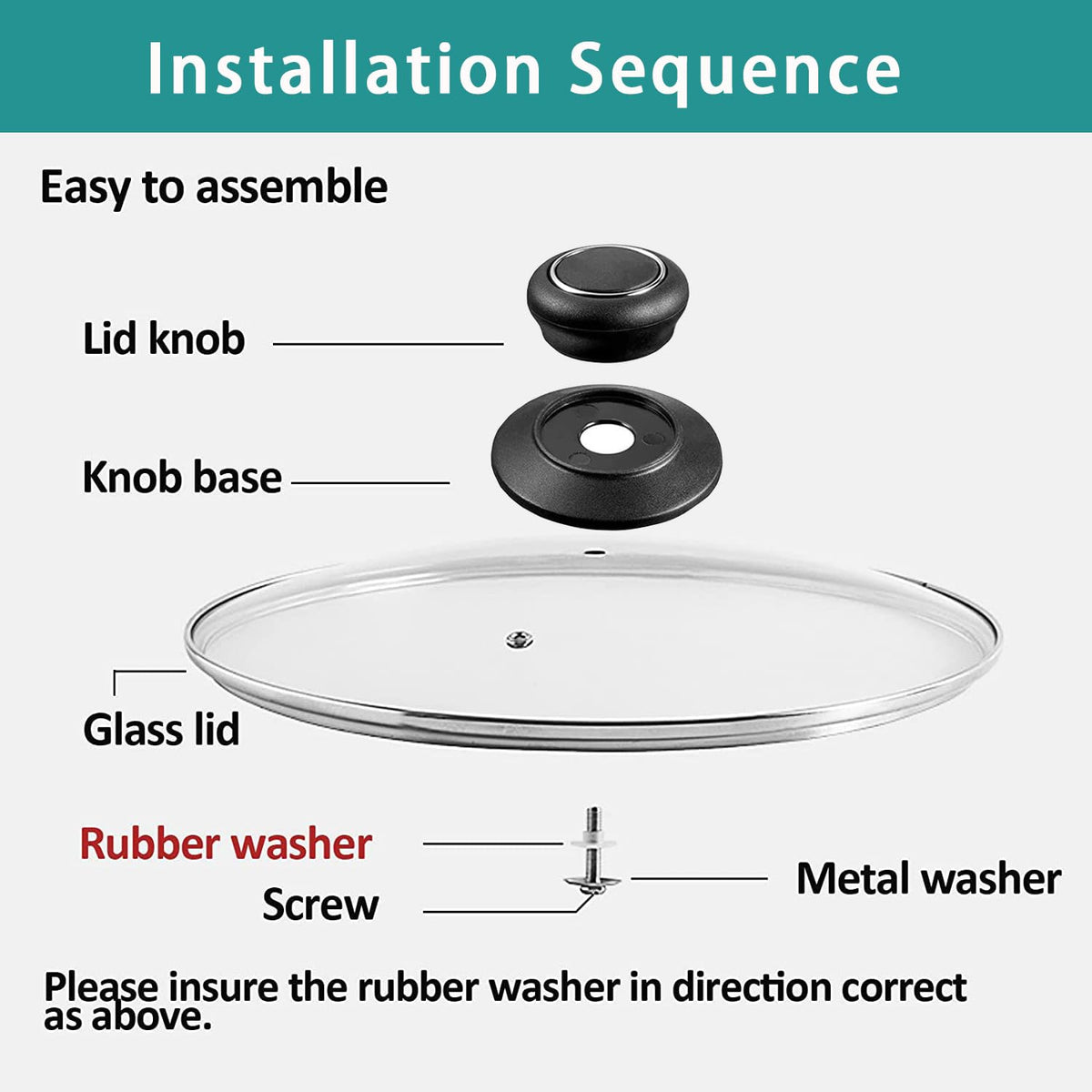 11 Inch Tempered Glass Pan Lid X848184