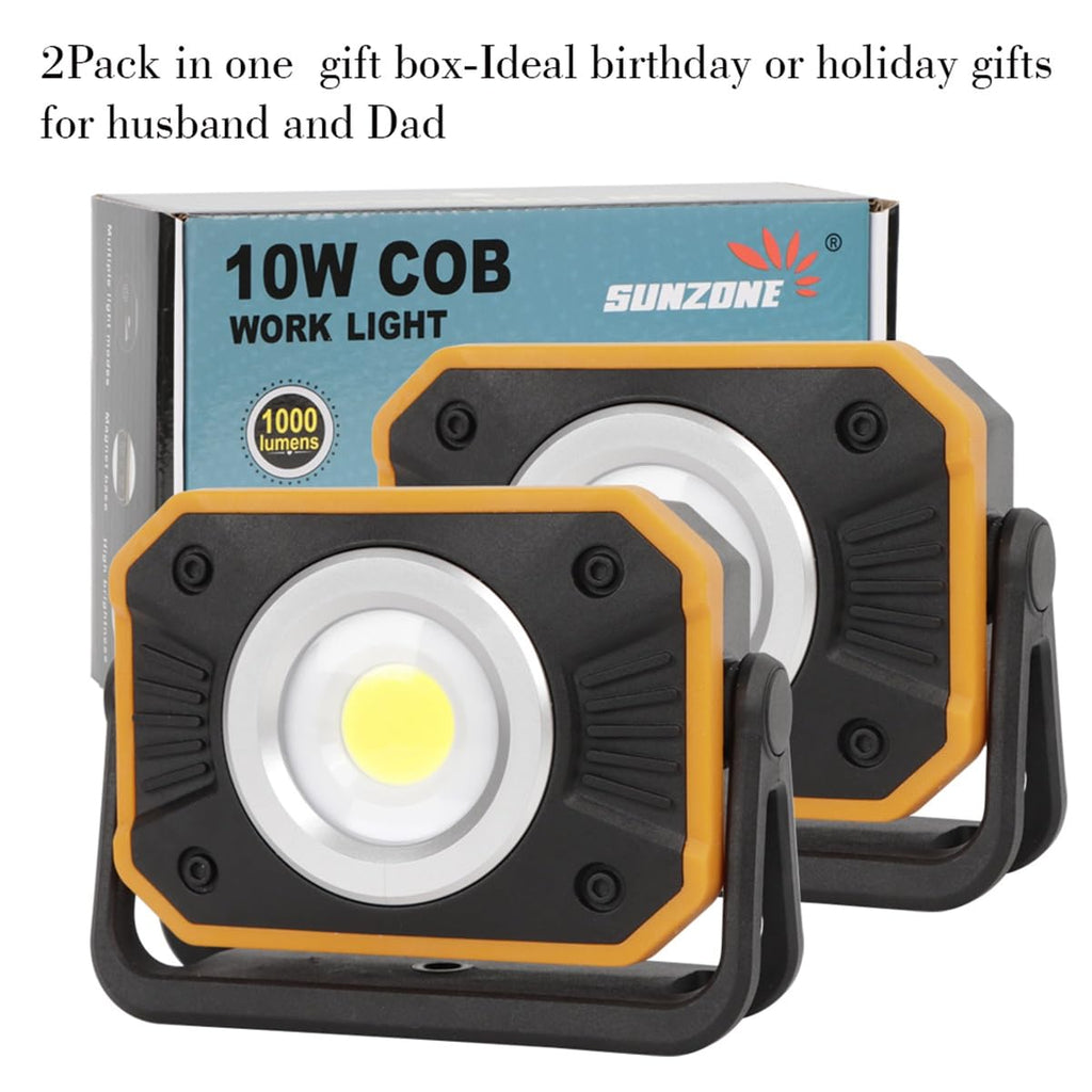 LED Work Light with Magnetic Base, 2 Pack J140