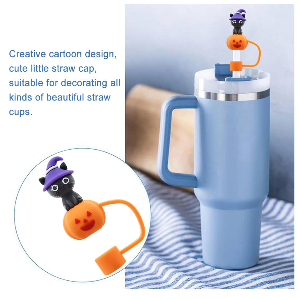 Straw Cover Cap for 30 and 40 Oz Tumbler, 10 mm Reusable Straw Tips Lids O973