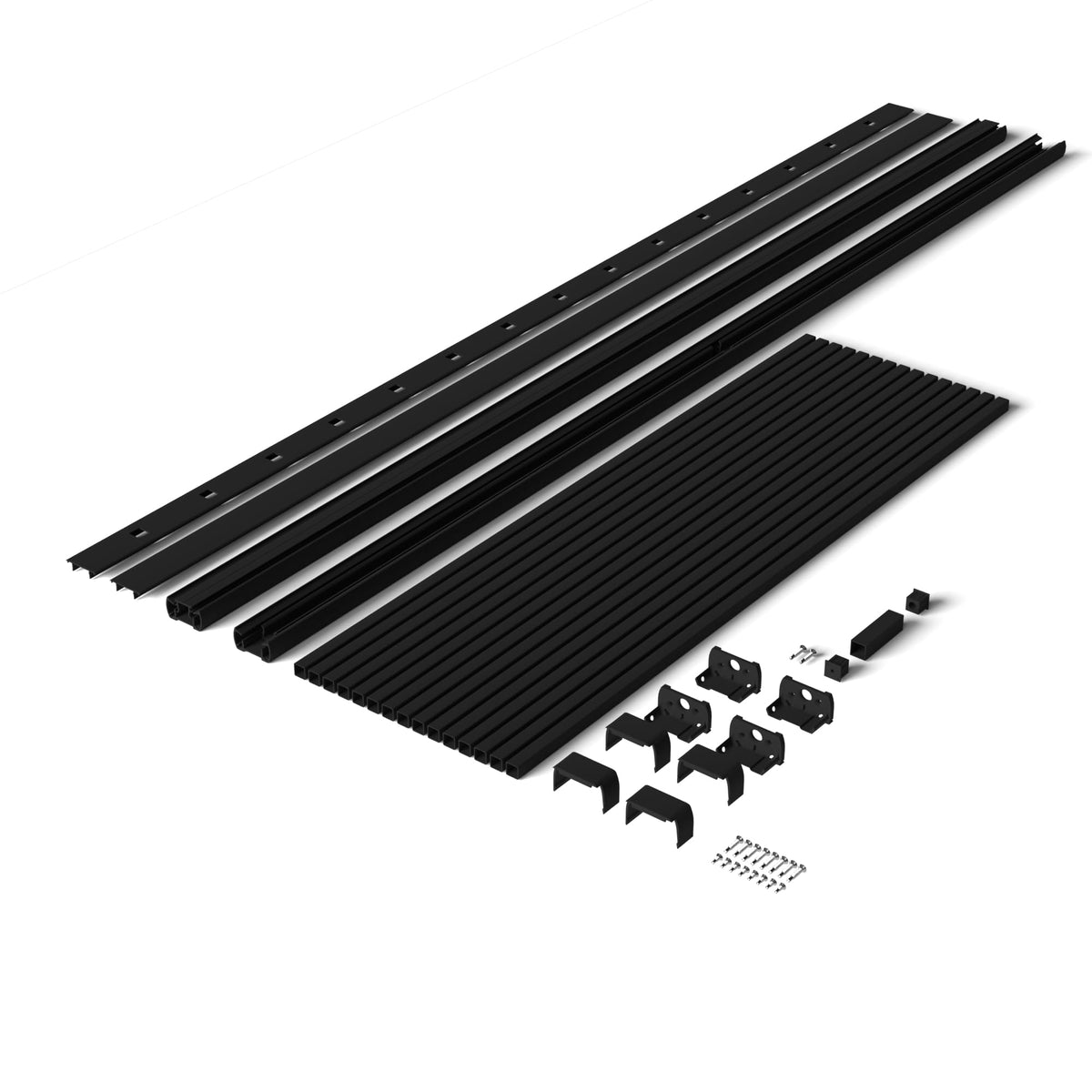 6 ft. x 42 in. Textured Black Aluminum Stair Rail Kit C371