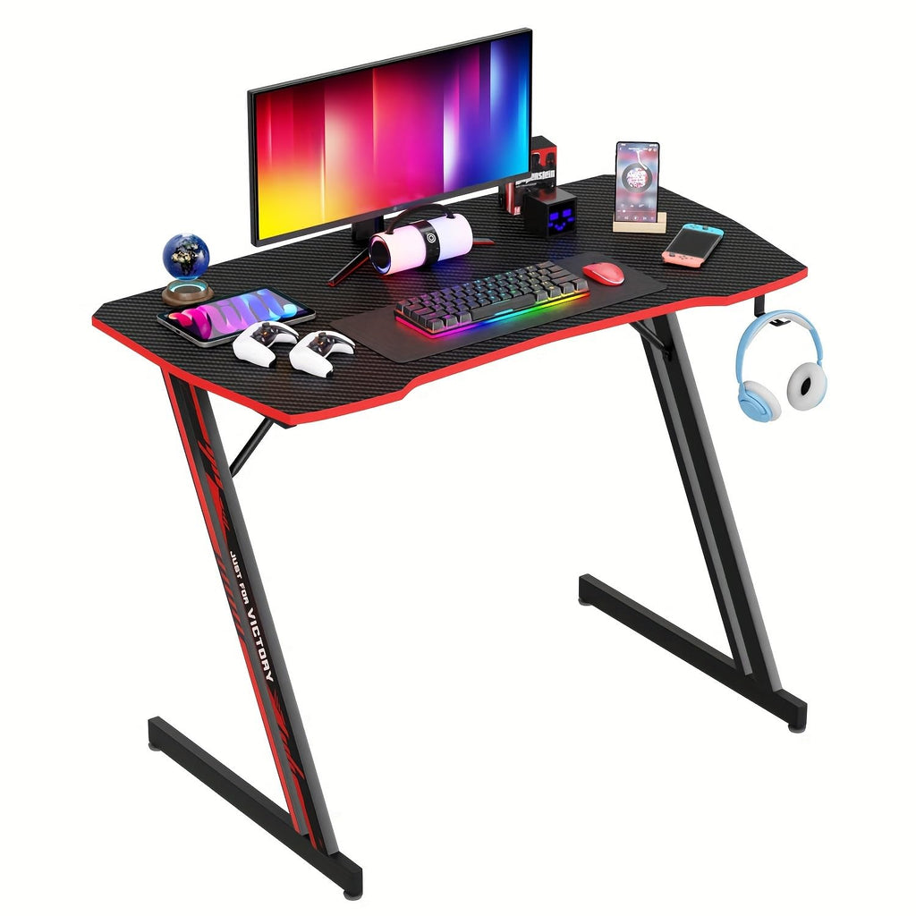 47 Inch Gaming Desk with Headphone Hook E149148