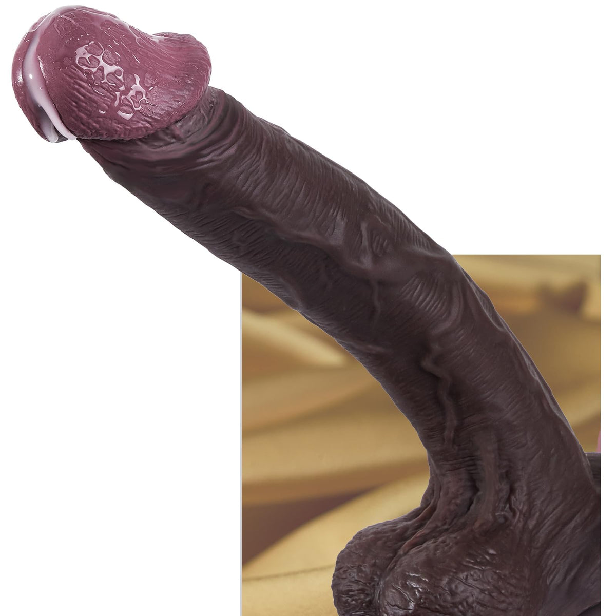 12" Thick Black Dildo I905240