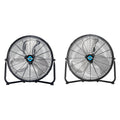 18" and 20" High Velocity Metal Floor Fans, 3-Speed S465