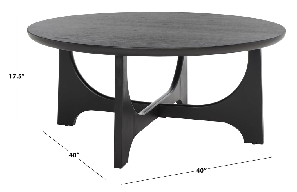 Black Wood Coffee Table J163697