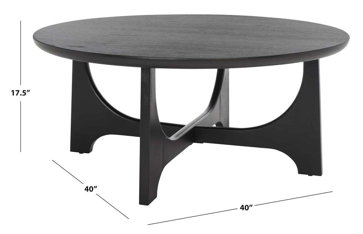 Black Wood Coffee Table J163697