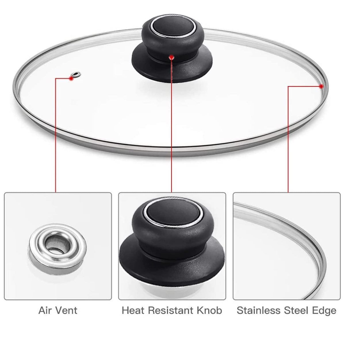 11 Inch Tempered Glass Pan Lid X848184