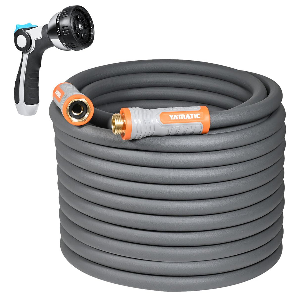 Heavy Duty Garden Hose 5/8 in x 100 ft with Nozzle H883587