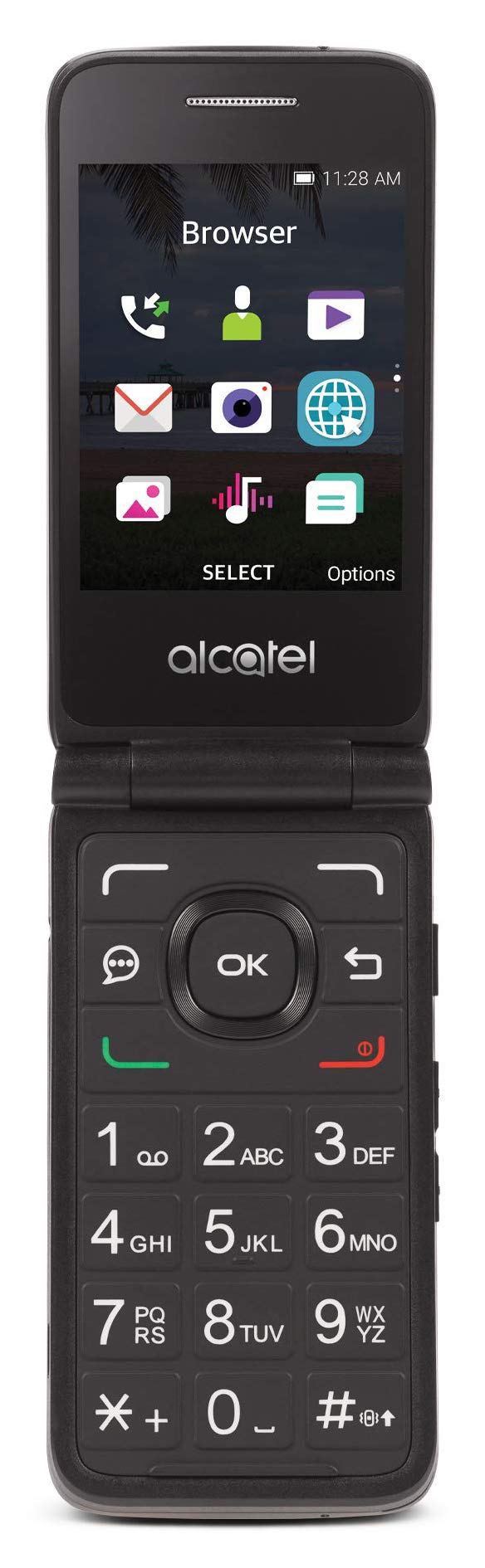 Black 4G Prepaid Flip Phone D786