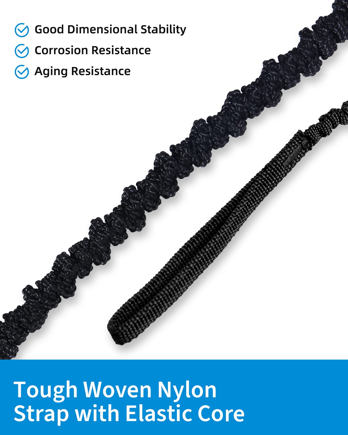 Stretchable Kayak Paddle Leash 4-7ft Y537576
