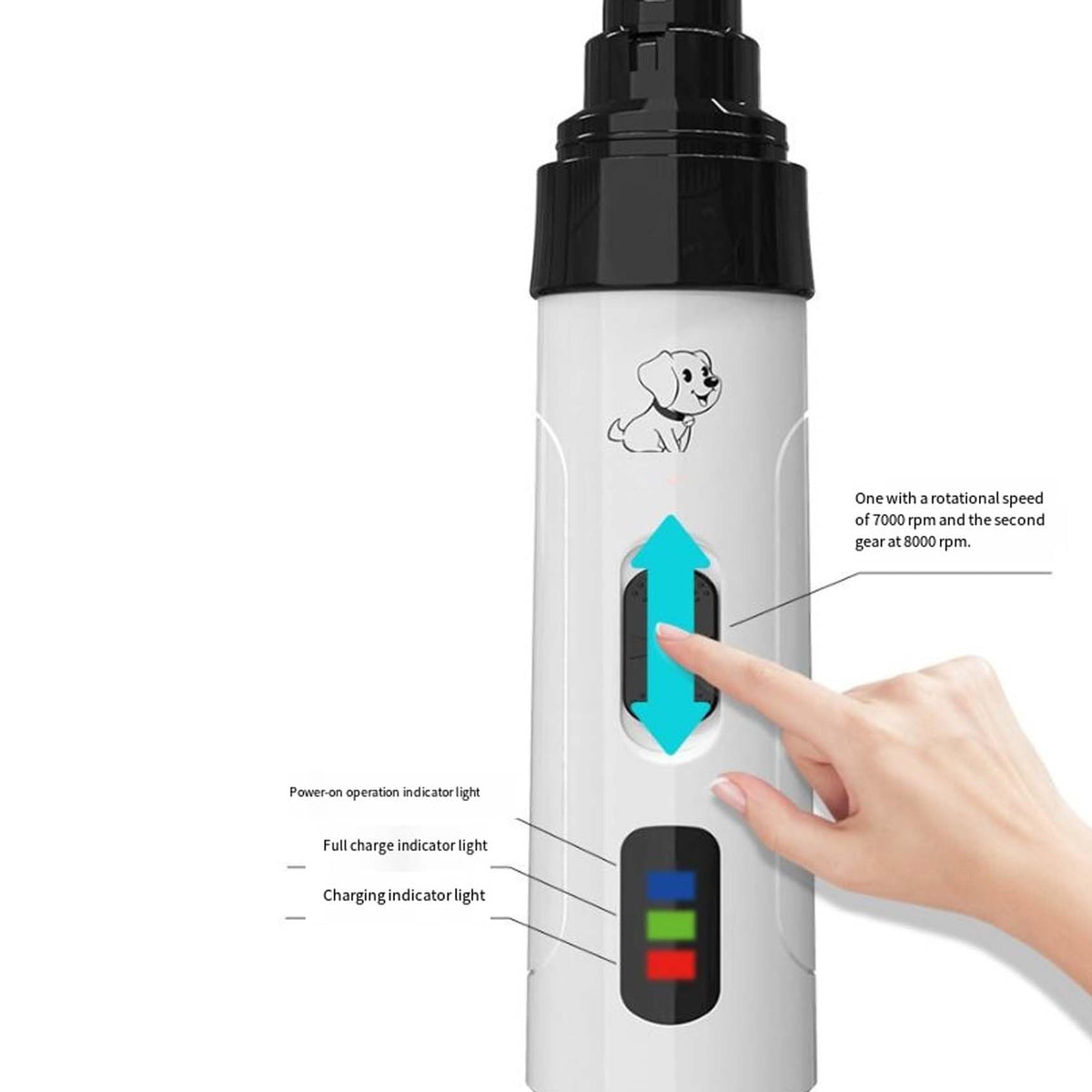Electric Dog Nail Trimmers 2PCS L47848