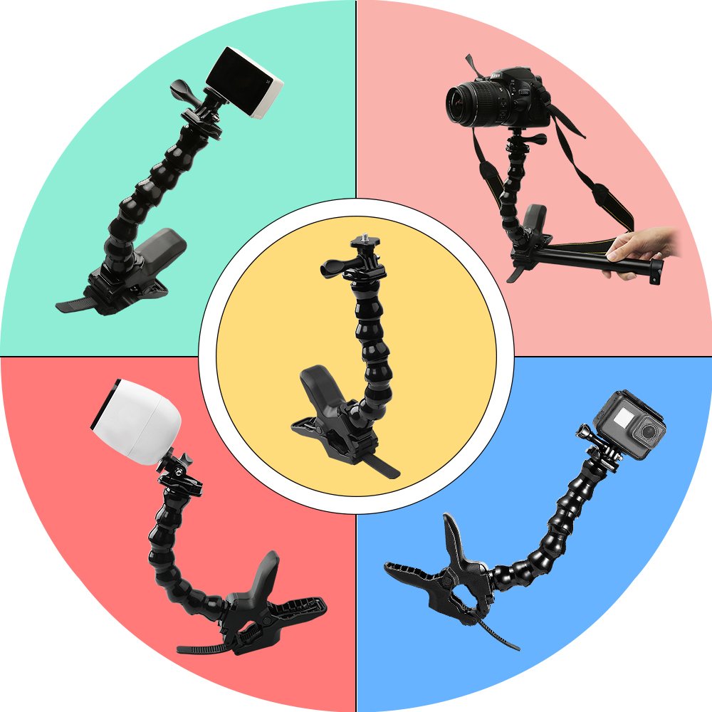 Jaws Flex Clamp Mount Gooseneck Mount for Action Camera K6766