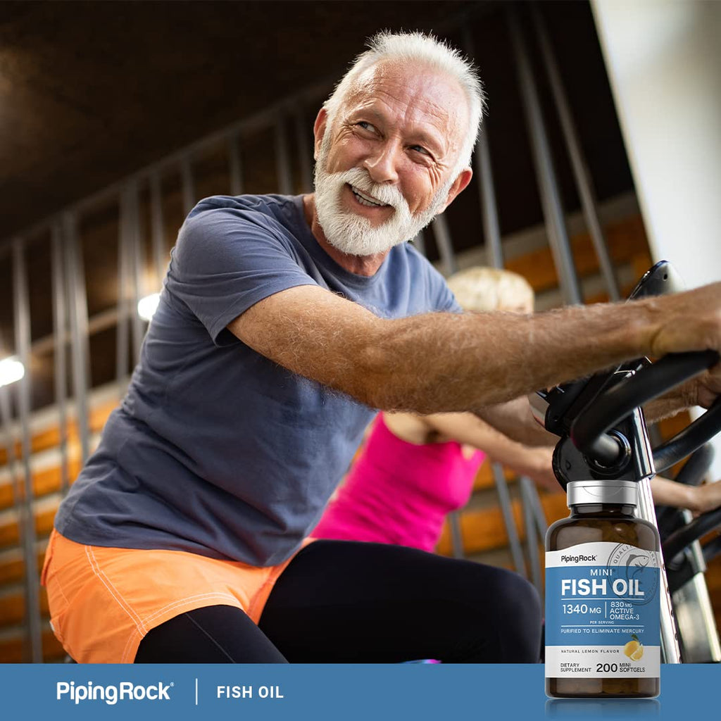 Fish Oil Omega 3 Supplement 1340 mg 200 Mini Softgels C892