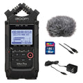 All Black 4-Track Portable Recorder with AC Adapter, Windbuster, 16GB Memory Card & USB Cable F24274