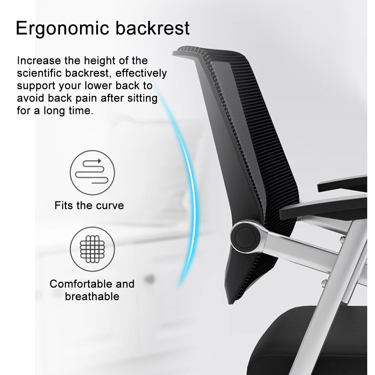 Mesh Guest Chair with Tablet Arm I305577