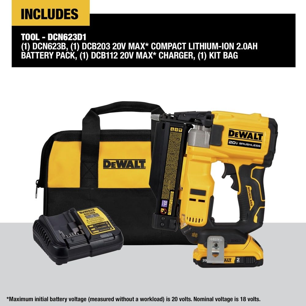20V MAX Cordless 23 Gauge Pin Nailer Kit P2203