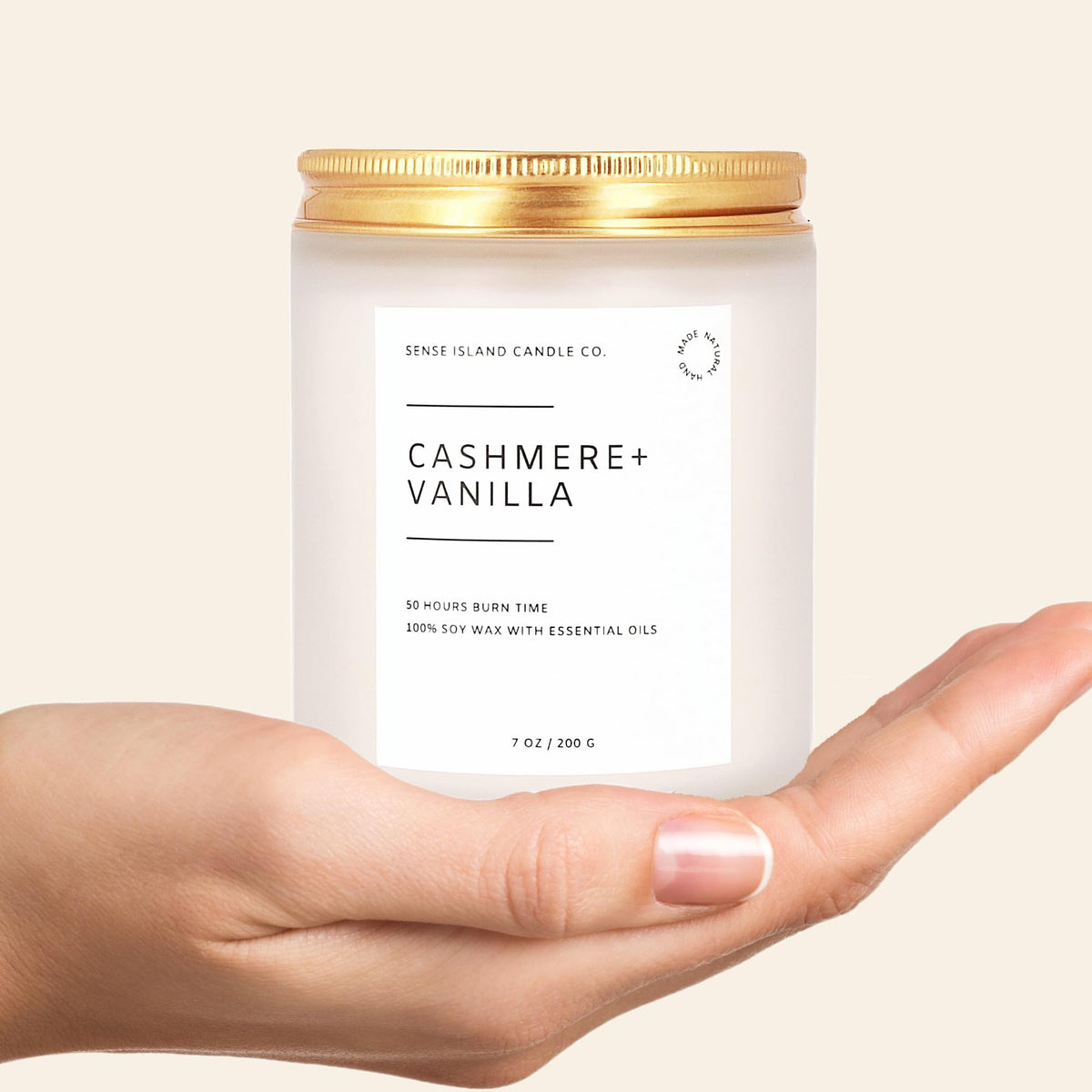 Vanilla Cashmere Scented Soy Wax Candle F439