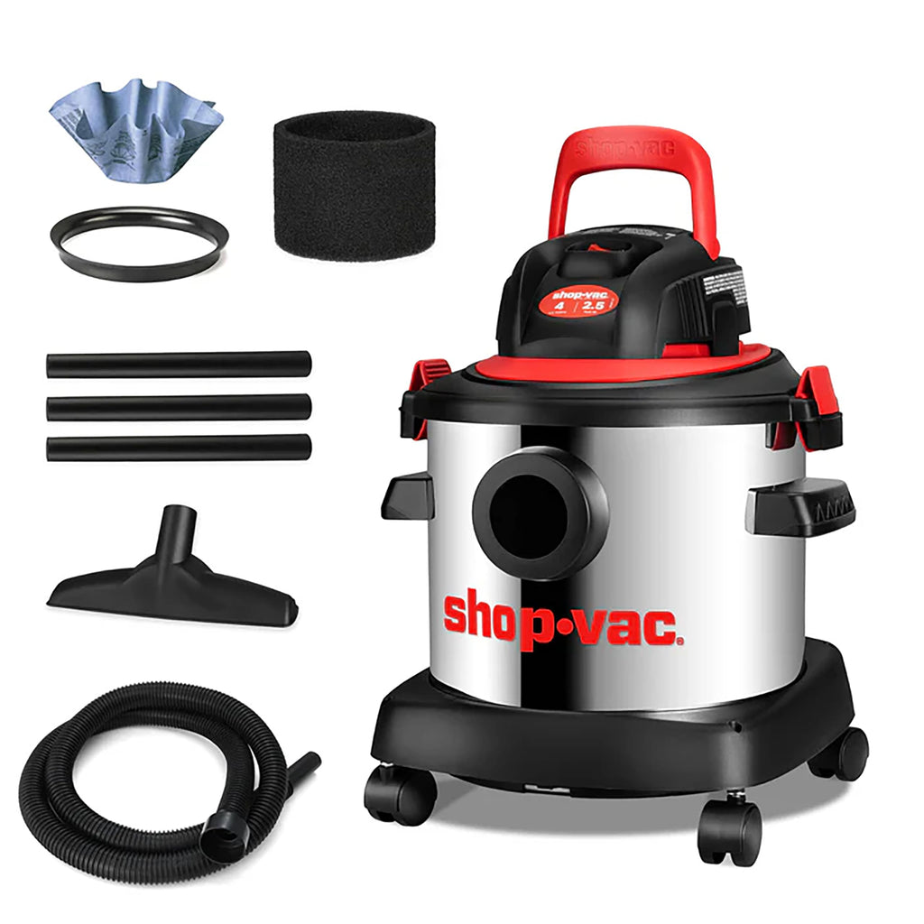 Wet/Dry Vacuum Cleaner, 4 Gallon, 2.5 Peak HP C27570