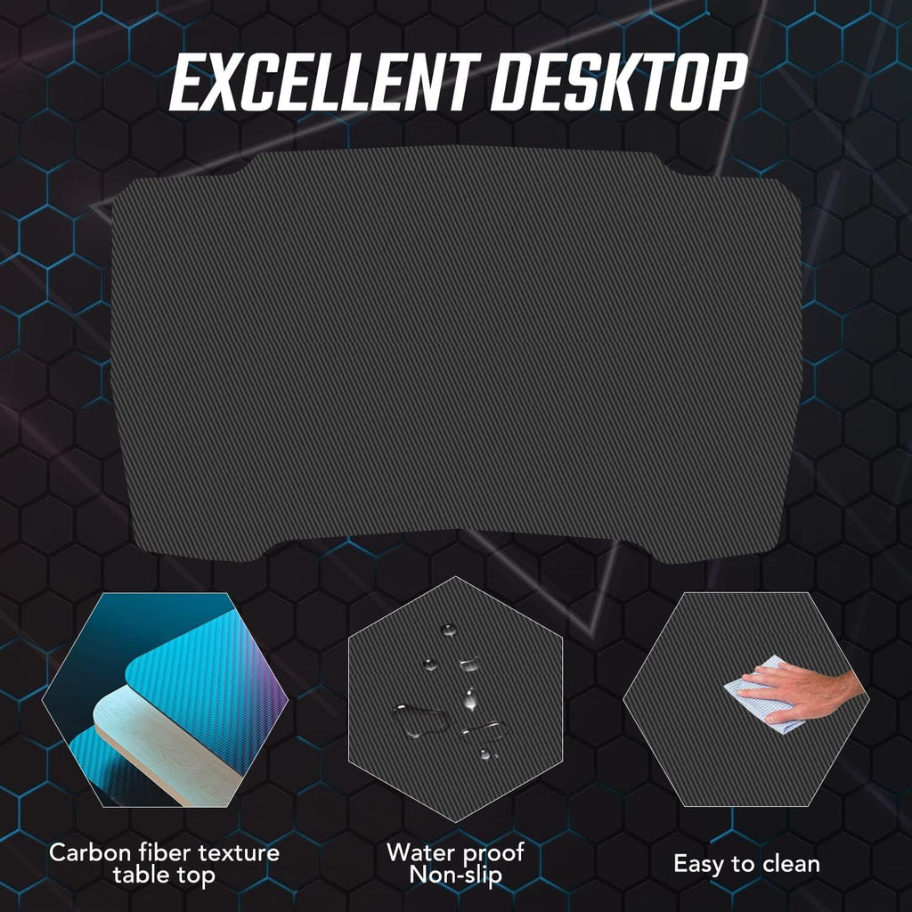 47 Inch Gaming Desk with Headphone Hook E149148