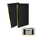 Window Air Conditioner Foam Insulation Panels, 2 Pack, Black, 17in High x 9in Wide I125854