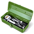 15-Inch Green Metal Storage Box with Lock Y1332