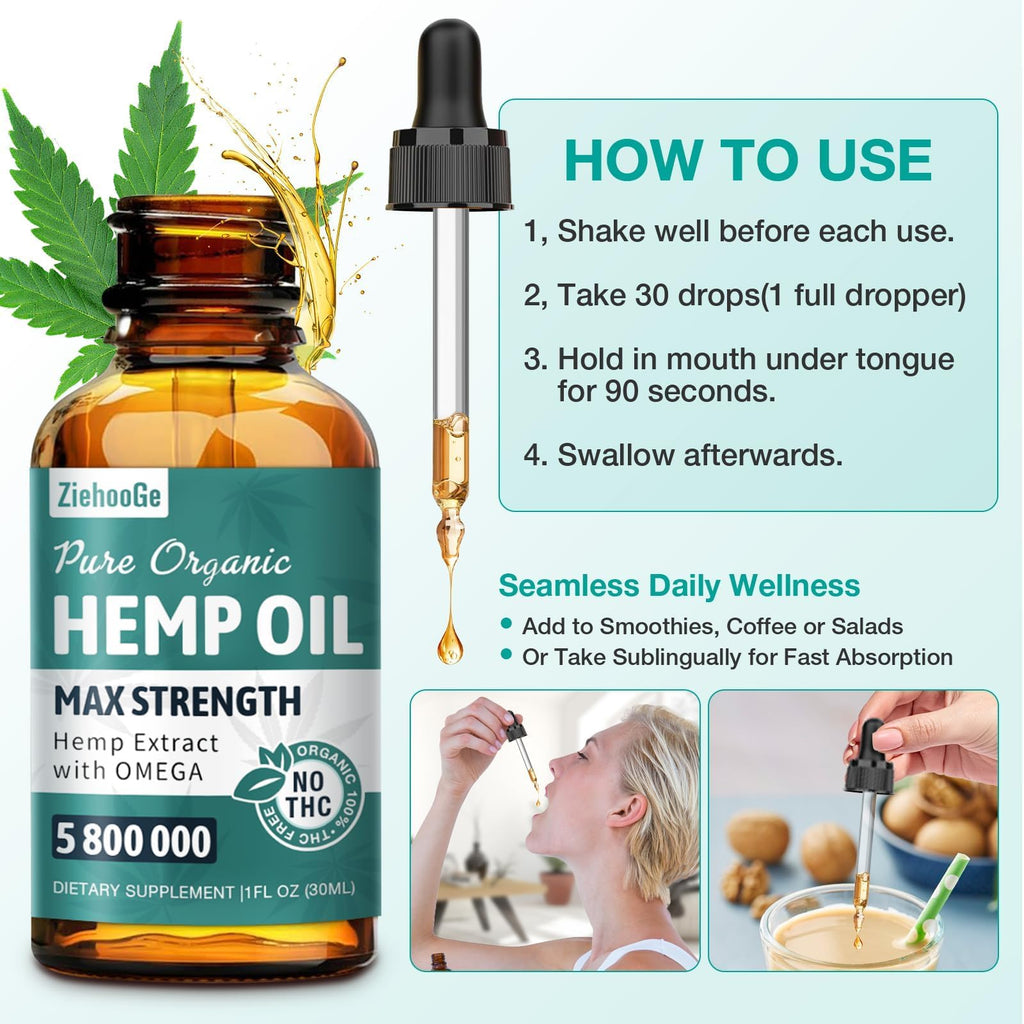 Hemp Oil Drops 3 Pack D488