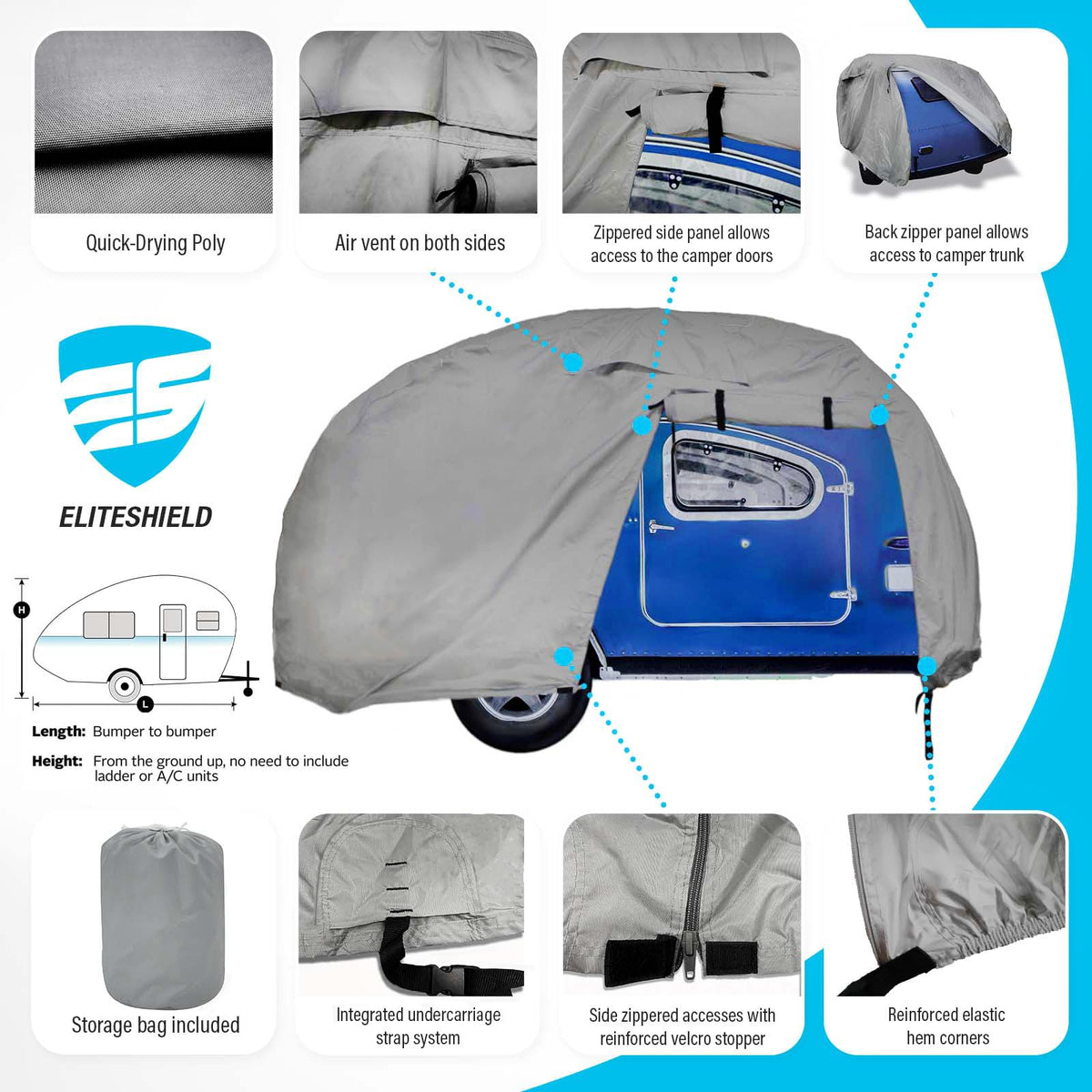 Teardrop Trailer Camper Covers M285599