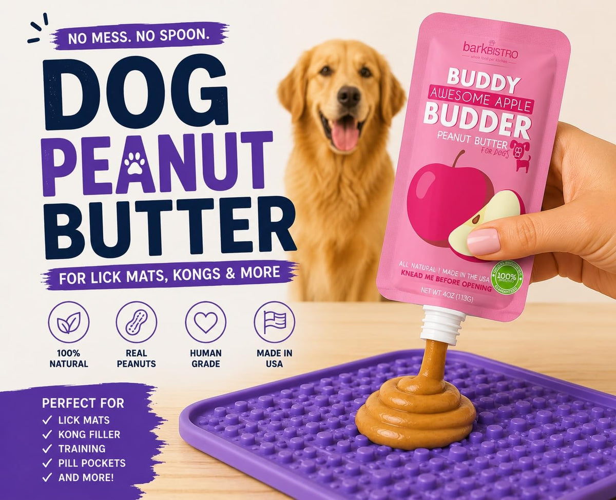 6 Pack 4oz Natural Dog Peanut Butter Squeeze Packs G60140