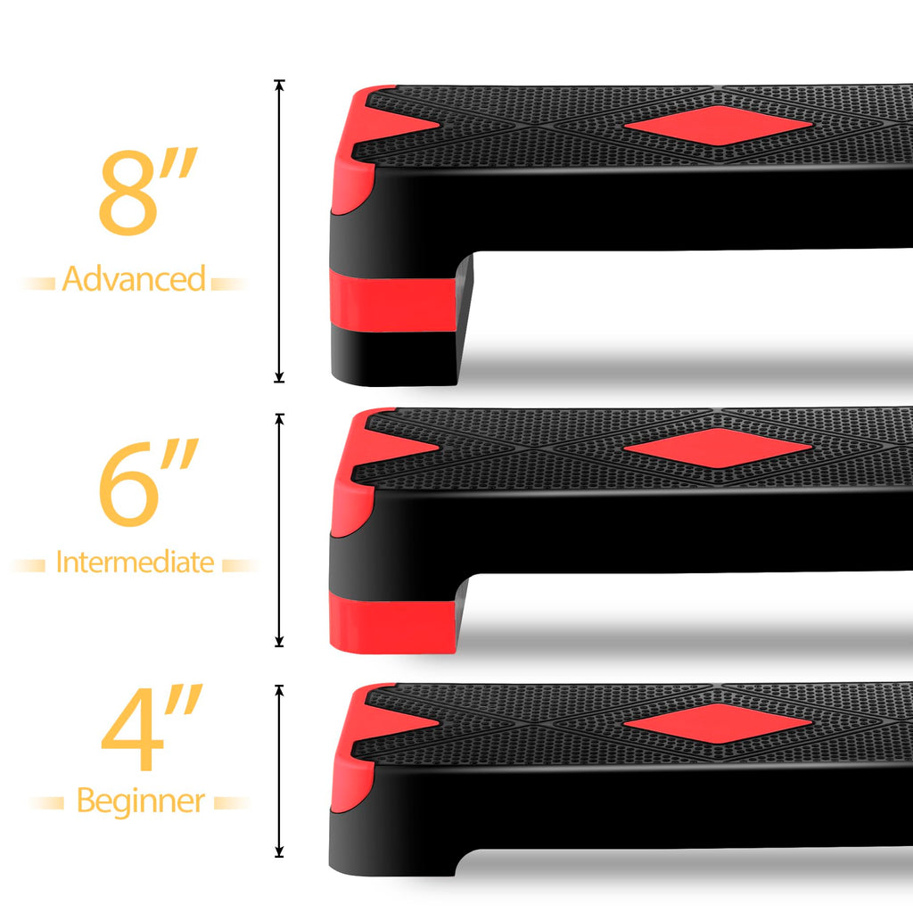 Adjustable Aerobic Stepper with Risers U673339