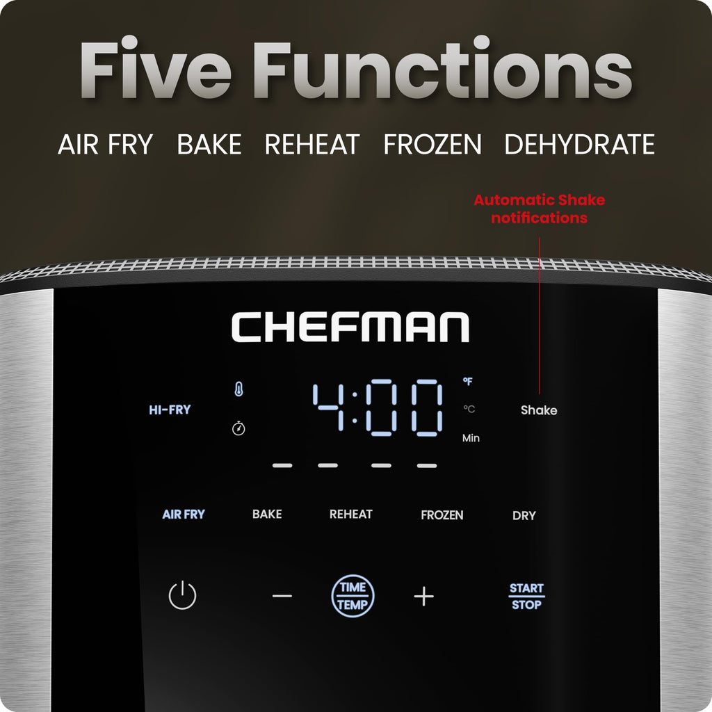 6 Qt 5-in-1 Nonstick Stainless Steel Air Fryer G81581
