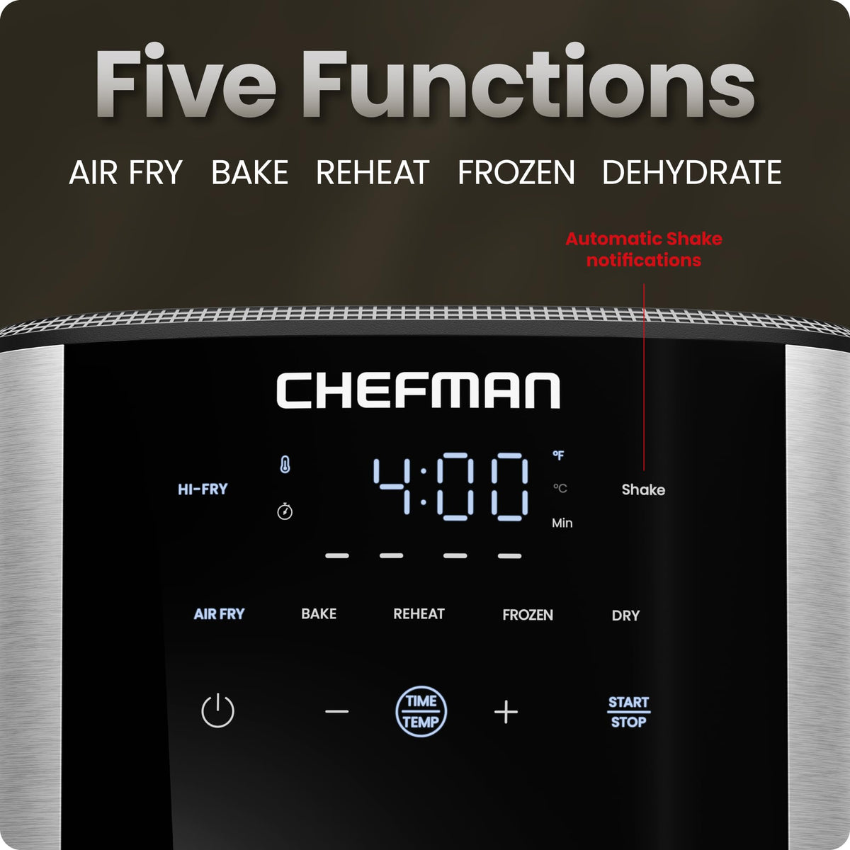 6 Qt 5-in-1 Nonstick Stainless Steel Air Fryer G81581