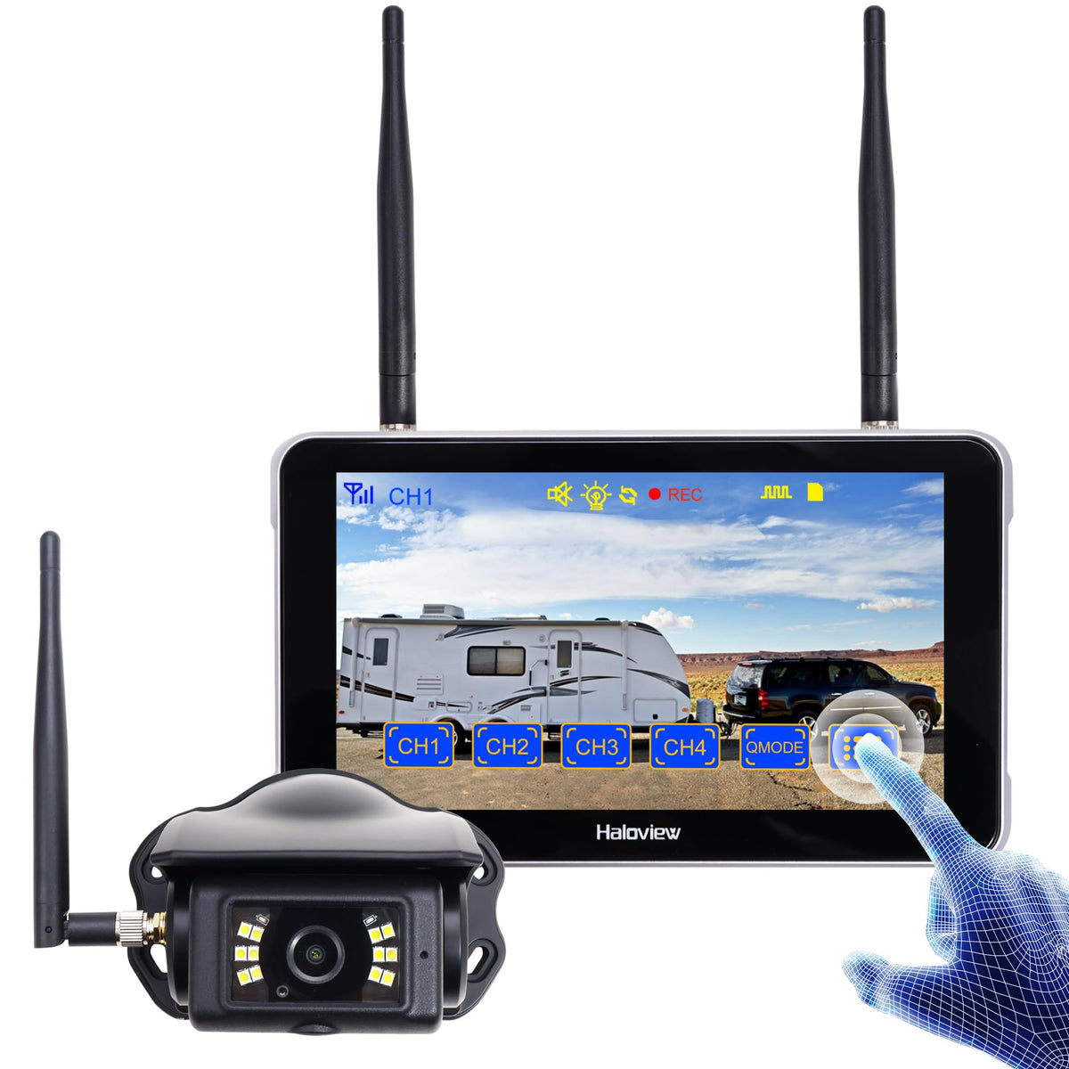 Wireless RV Backup Camera 7" Touch Screen Monitor System Y551089