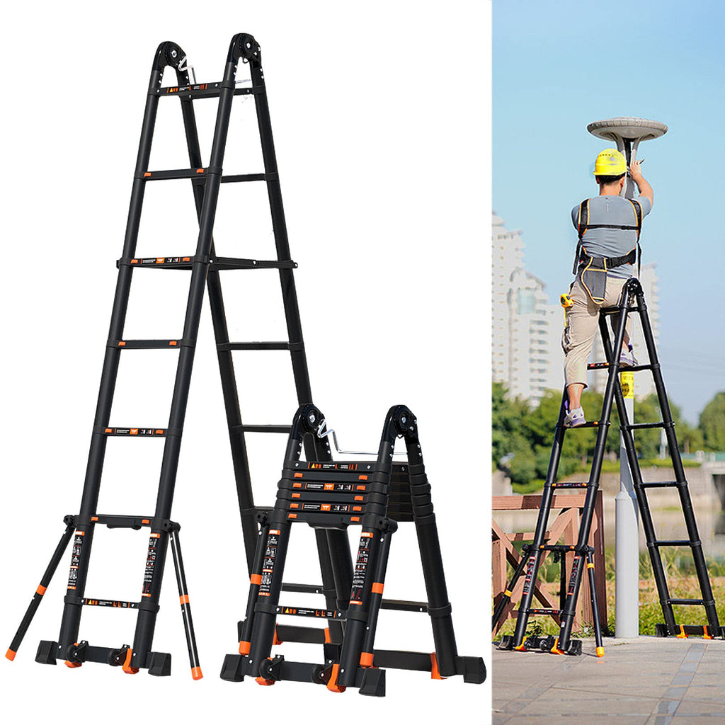 Aluminum Telescoping Ladder 330lbs Y628