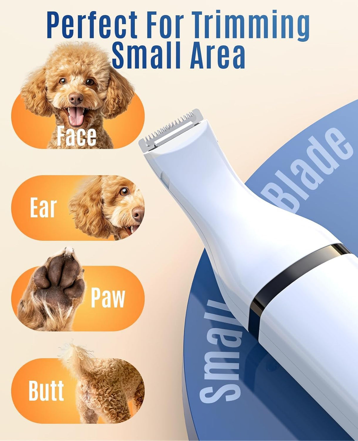 Dog Shaver Clippers and Nail Grinder Paw Trimmer Kit C352