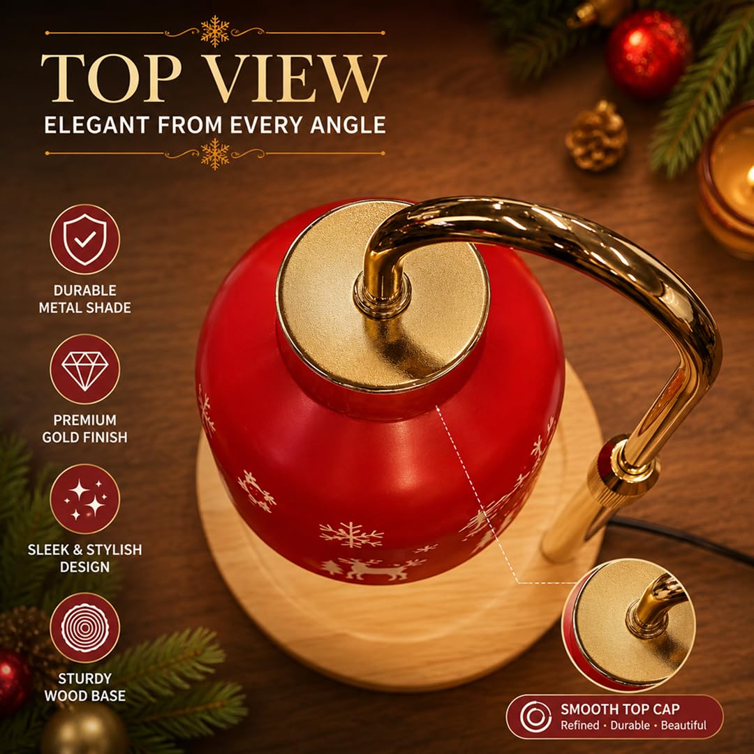 Candle Warmer Lamp with Timer, Dimmable, Adjustable Height U2332