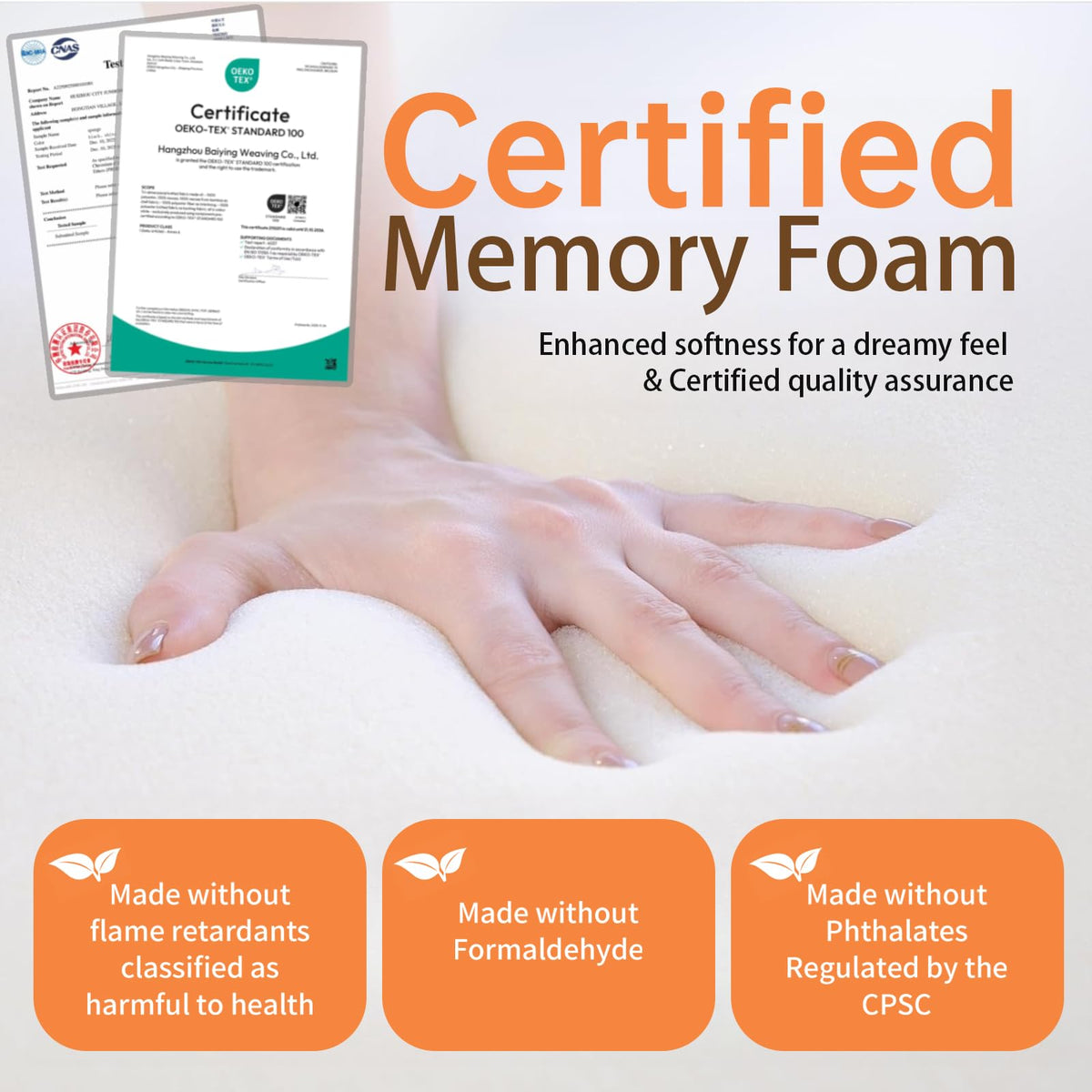 Pack N Play Mattress Trifold Memory Foam F735