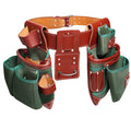 Nylon and Leather 21-Pocket Tool Belt with Hammer Holder D457